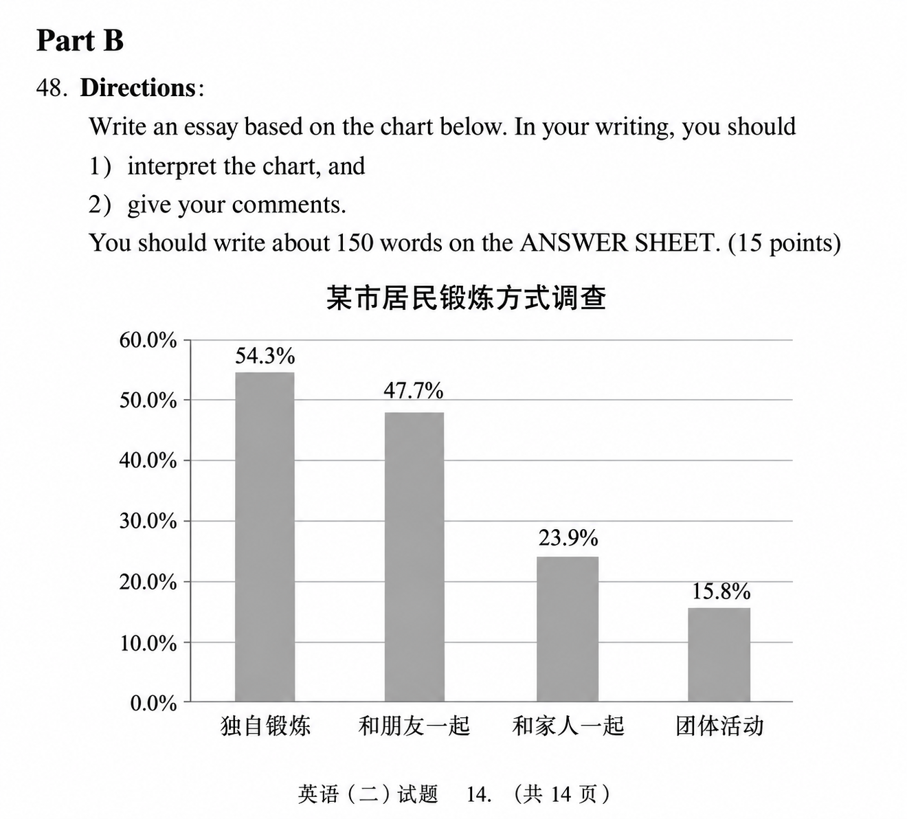 锻炼方式｜英语二 2021 · 讲义原图
